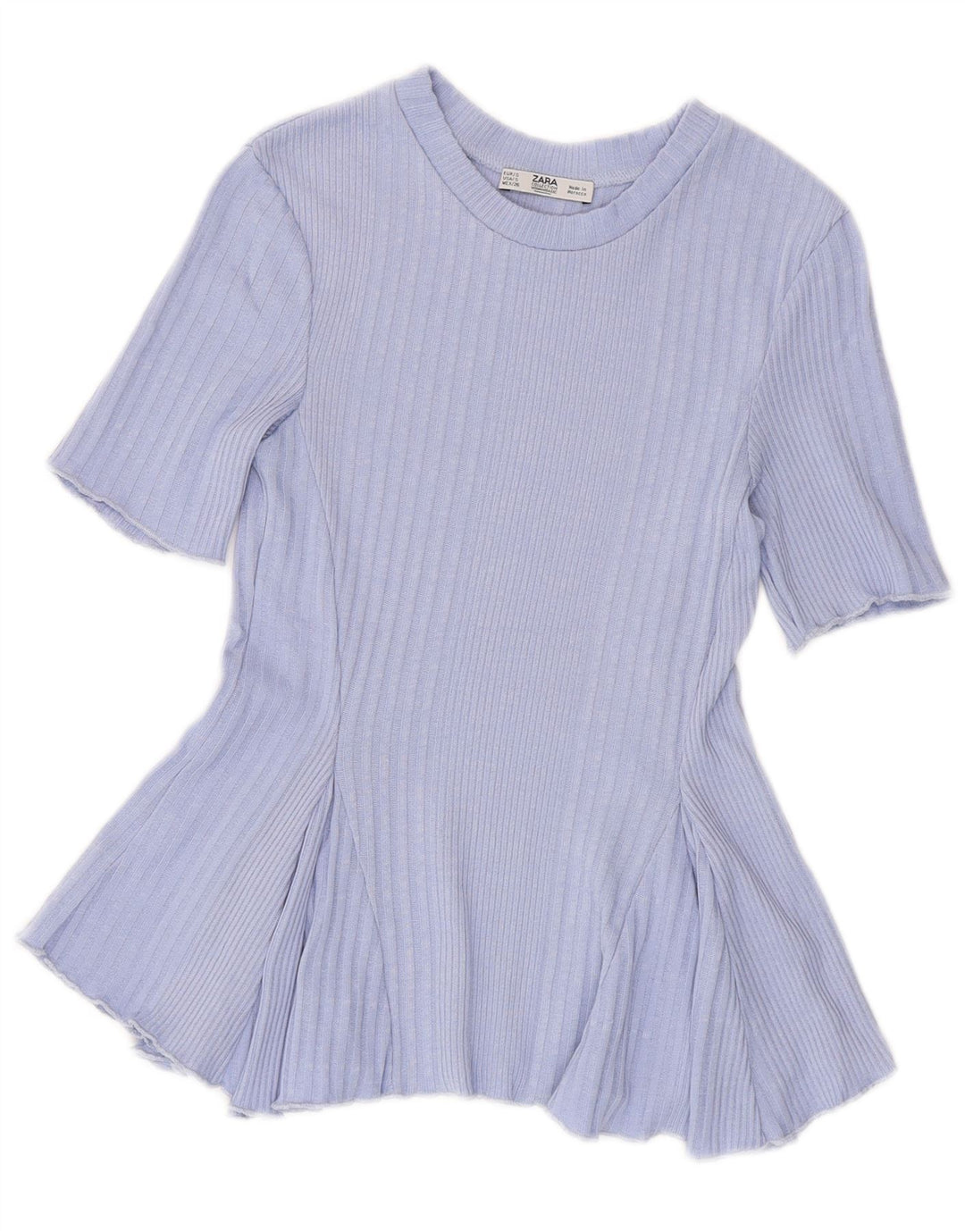 ZARA Womens Crop Top UK 8 Small Purple