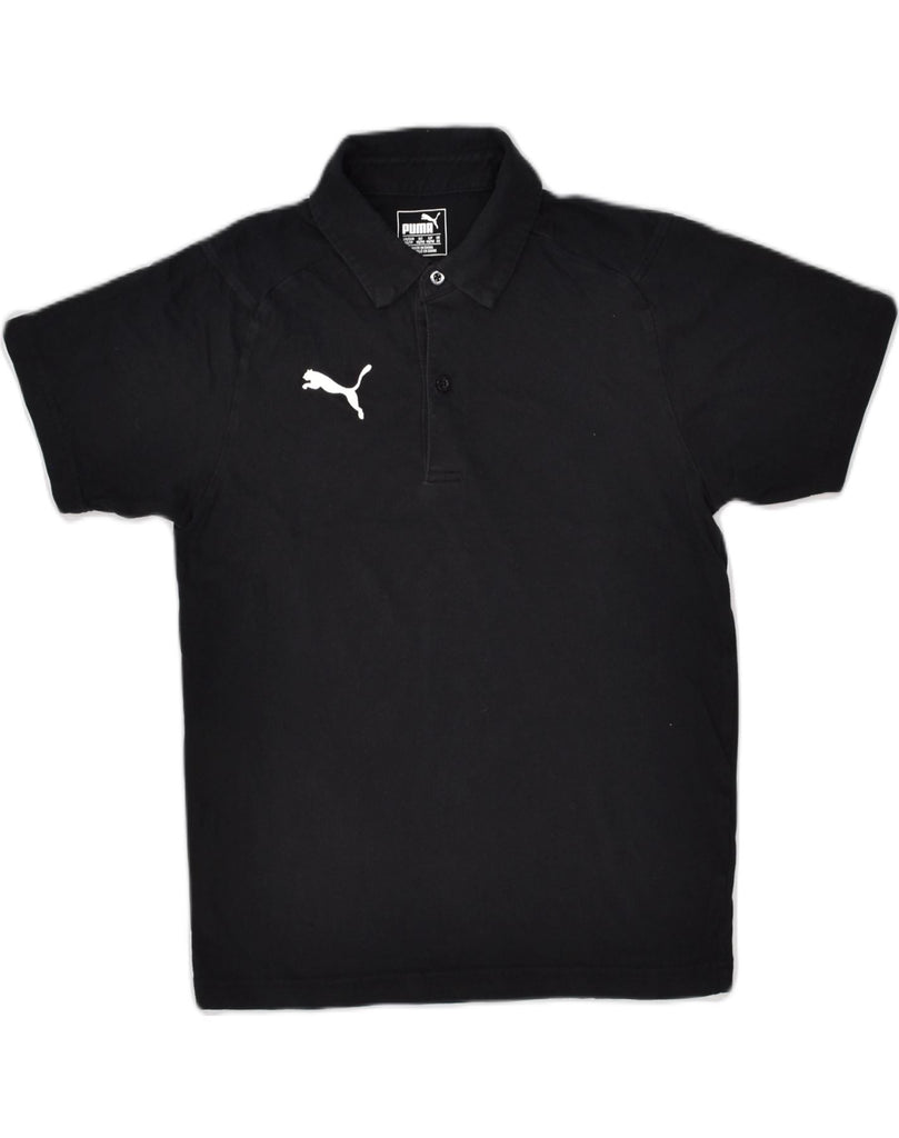 PUMA Mens Polo Shirt XS Black | Vintage Puma | Thrift | Second-Hand Puma | Used Clothing | Messina Hembry 