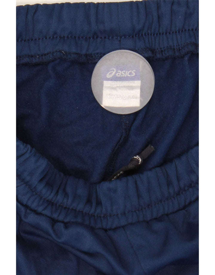 Asics Mens Tracksuit Trousers Joggers Large  Navy Blue Polyester