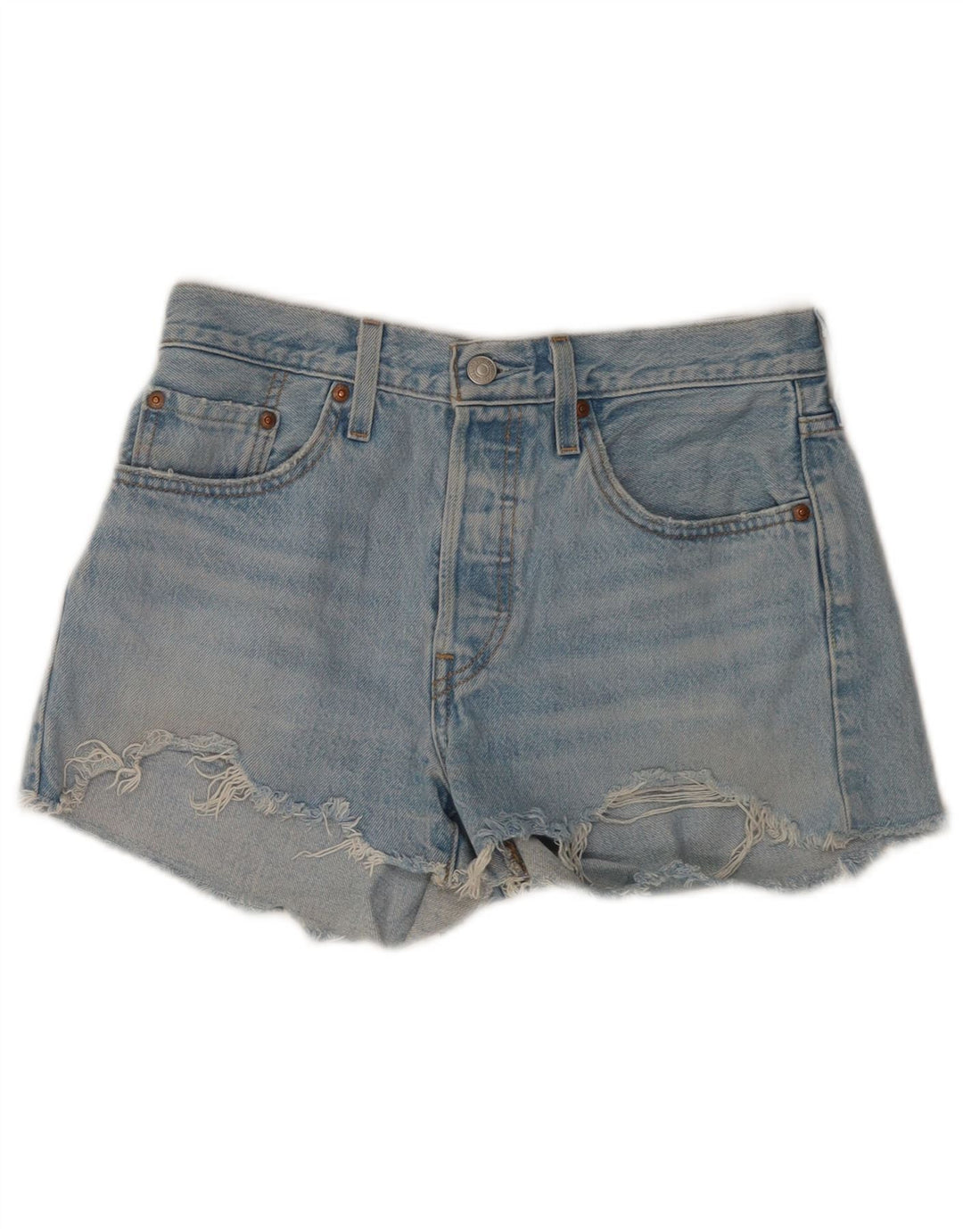 Levi's Womens Denim Shorts W27 Small Blue Cotton