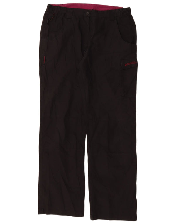 Mountain Warehouse Womens Cargo Trousers UK 12 Medium W34 L31 Black