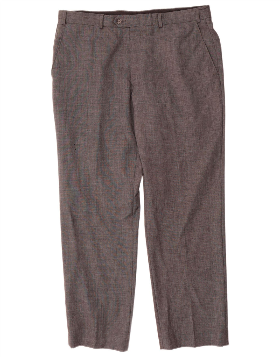 Ralph Lauren Mens Straight Suit Trousers W36 L30 Grey Wool