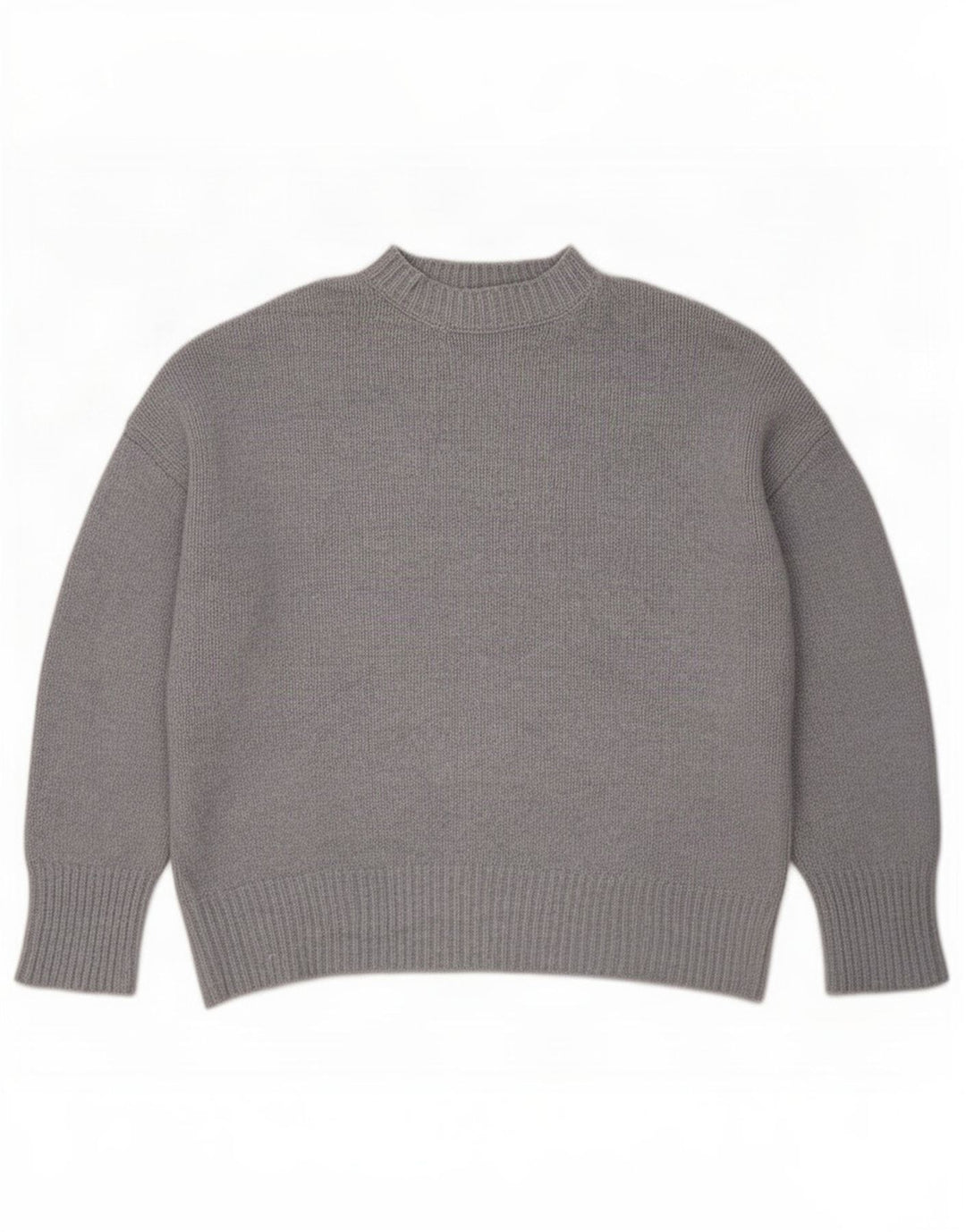Zara Womens Oversized Crew Neck Jumper Sweater UK 10 Small Blue Polyester