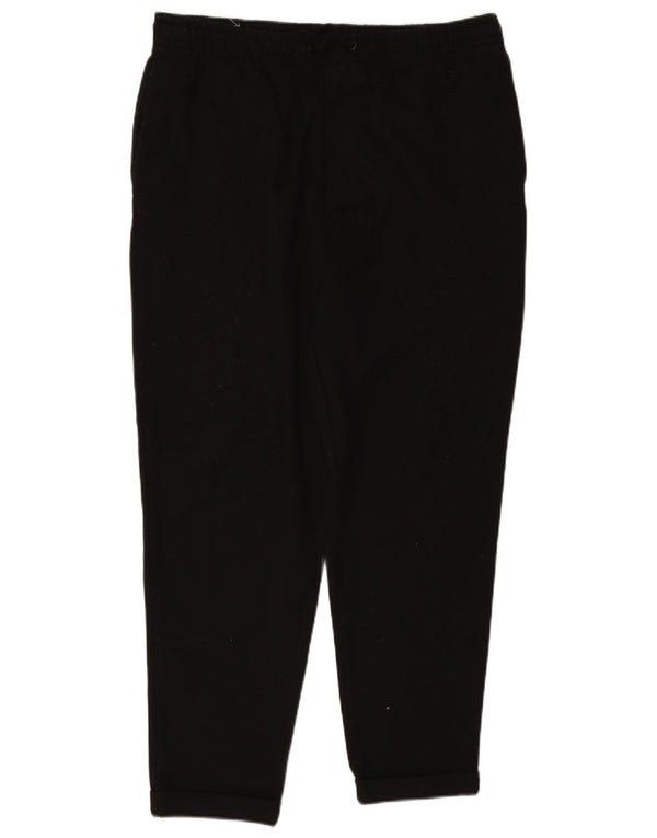 Zara Mens Tapered Chino Trousers Large W32 L28 Black Polyester