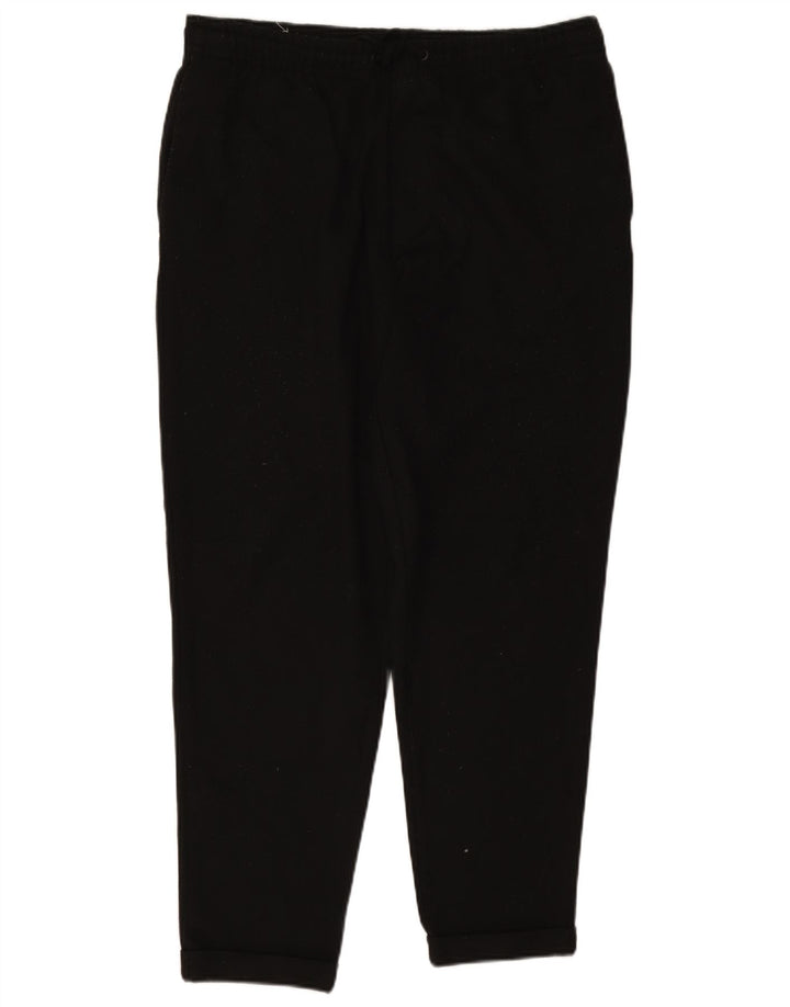 Zara Mens Tapered Chino Trousers Large W32 L28 Black Polyester