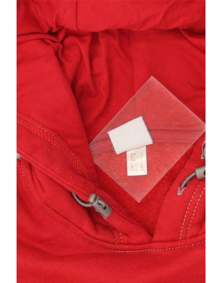 Arena Mens Graphic Hoodie Jumper Small Red Cotton