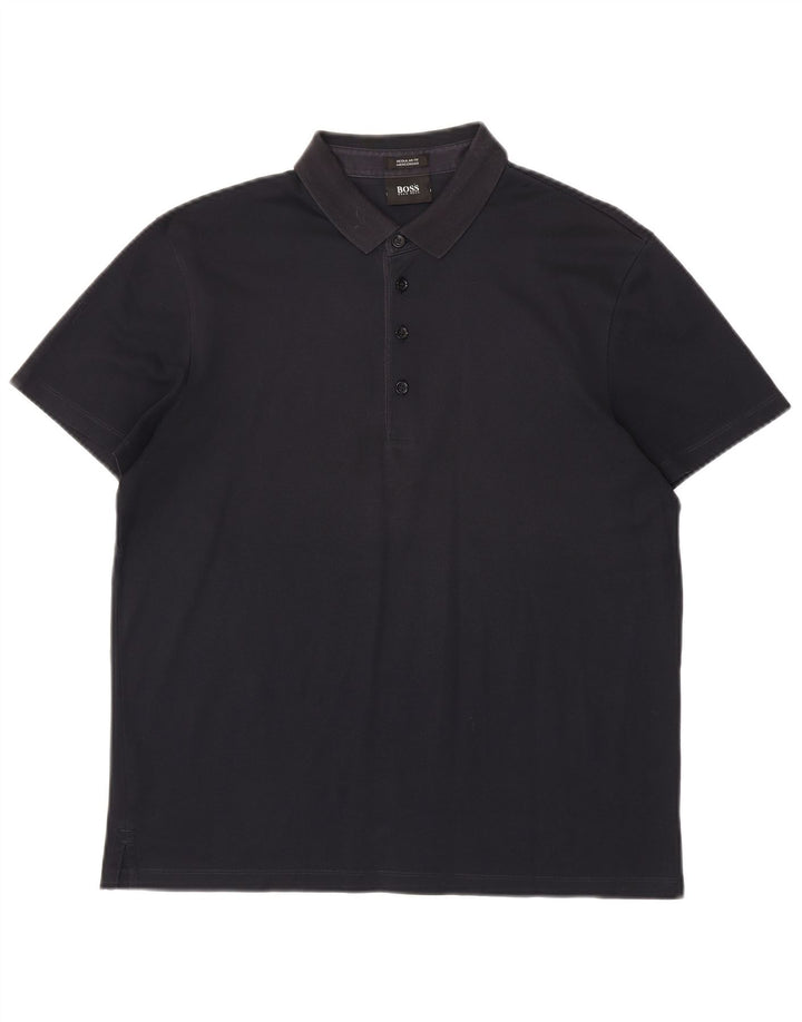 Hugo Boss Mens Regular Fit Polo Shirt Medium Black