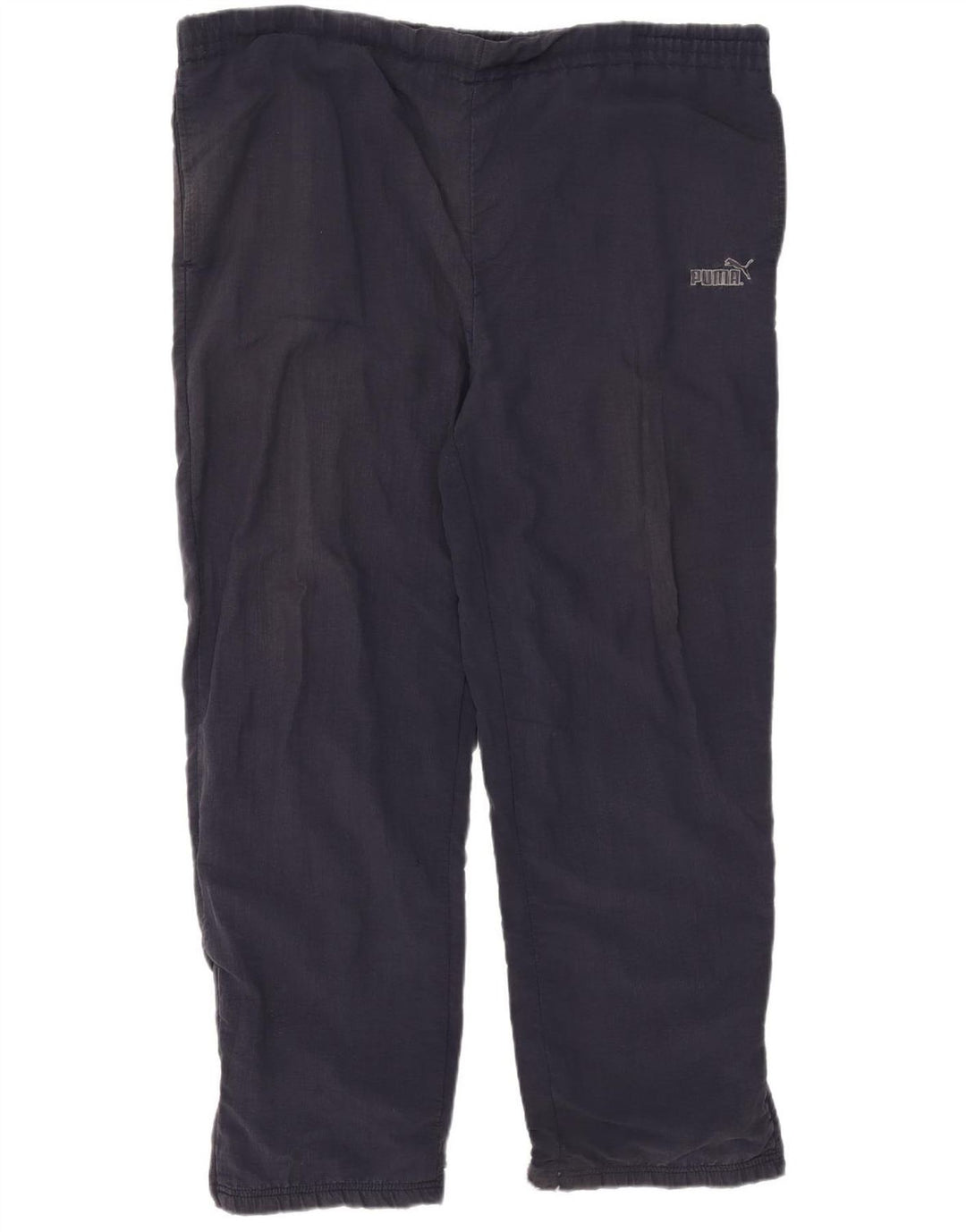 Puma Mens Tracksuit Trousers Large  Navy Blue Nylon