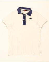 KAPPA Mens Polo Shirt Small White Cotton