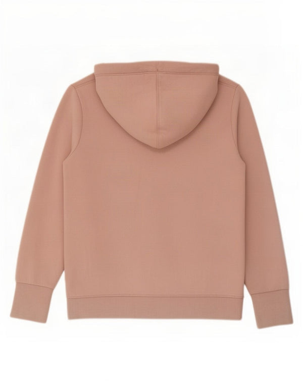 Superdry Womens Zip Hoodie Sweater UK 14 Large Pink Cotton