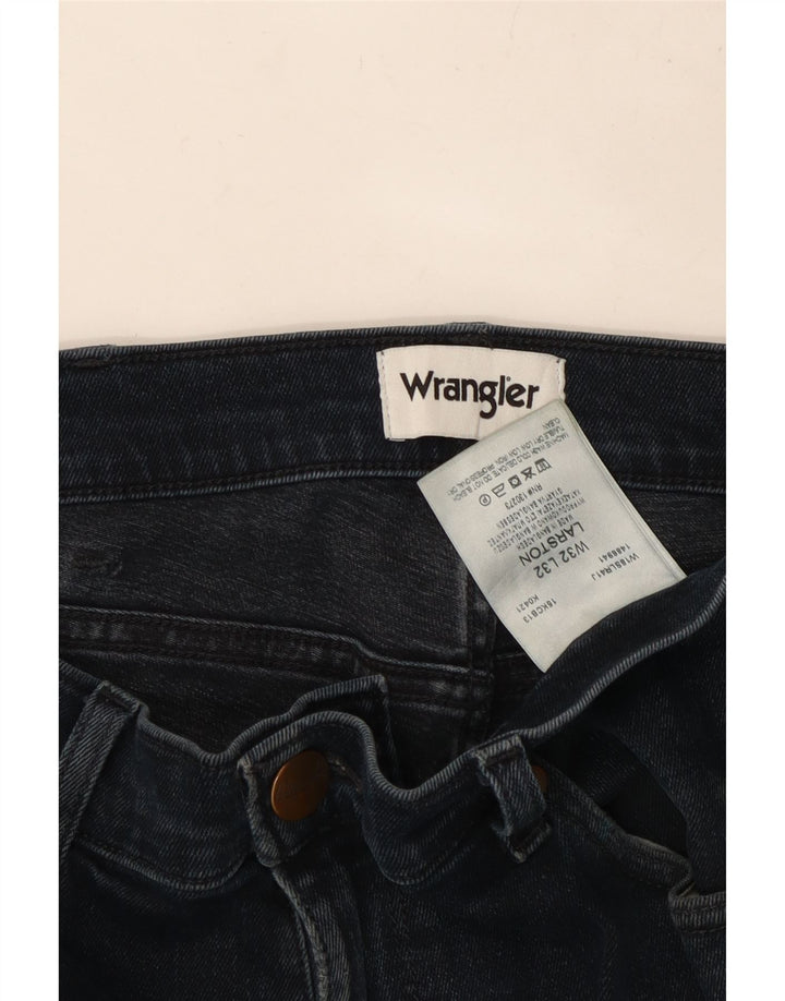 WRANGLER Mens Larston Slim Jeans W32 L29 Navy Blue Cotton