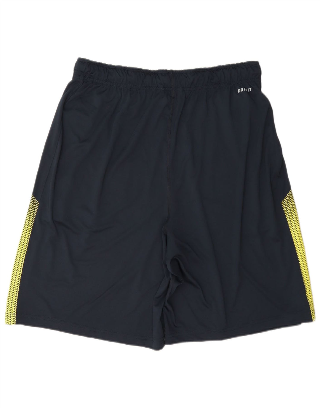 Nike Mens Dri Fit Sport Shorts Large Navy Blue Colourblock Polyester