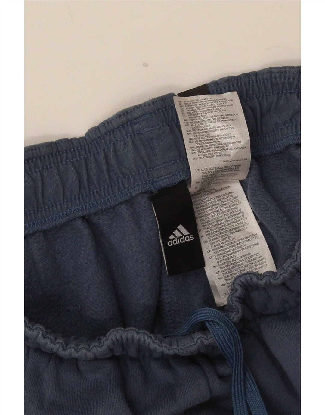 Adidas Mens Tracksuit Trousers Joggers Small Blue Cotton