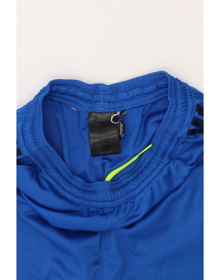 ADIDAS Boys Climacool Sport Shorts 9-10 Years Blue Colourblock Vintage Adidas and Second-Hand Adidas from Messina Hembry 