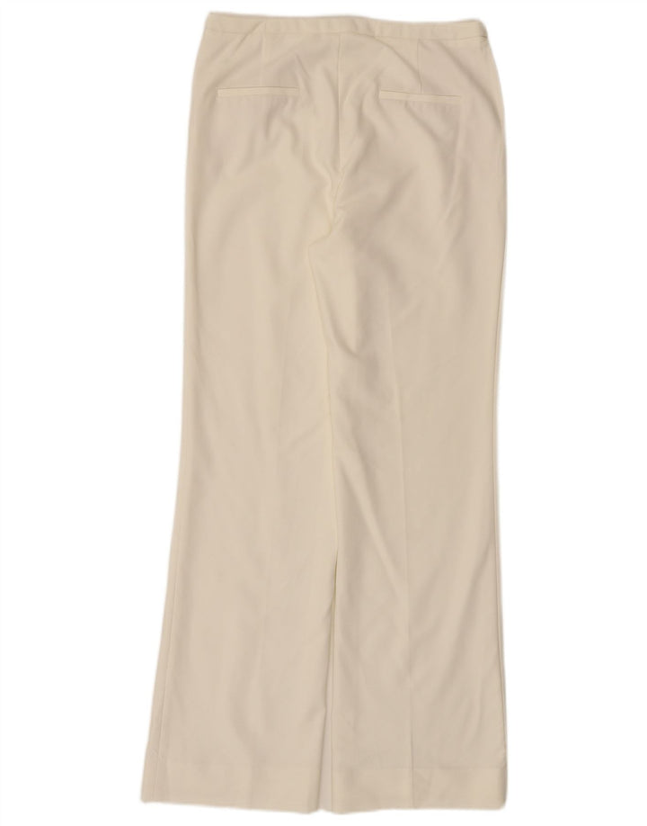 ZARA Womens Straight Chino Trousers Medium W30 L32 White Polyester