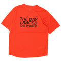 NIKE Mens Dri Fit Graphic T-Shirt Top UK 39/41 Medium Orange Polyester