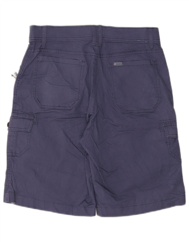 LEE Mens Cargo Shorts W30 Medium Navy Blue