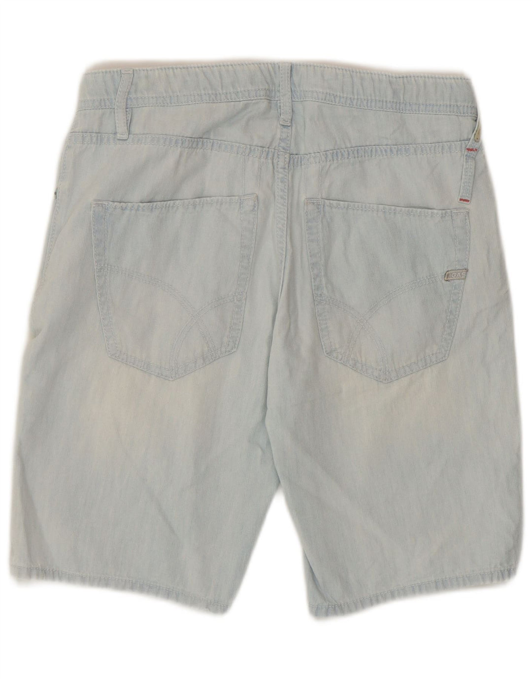 Gas Mens Denim Shorts W29 Medium Blue Cotton