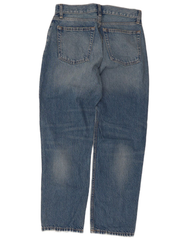Zara Womens High Waist Tapered Jeans EU 38 Small W28 L26 Blue