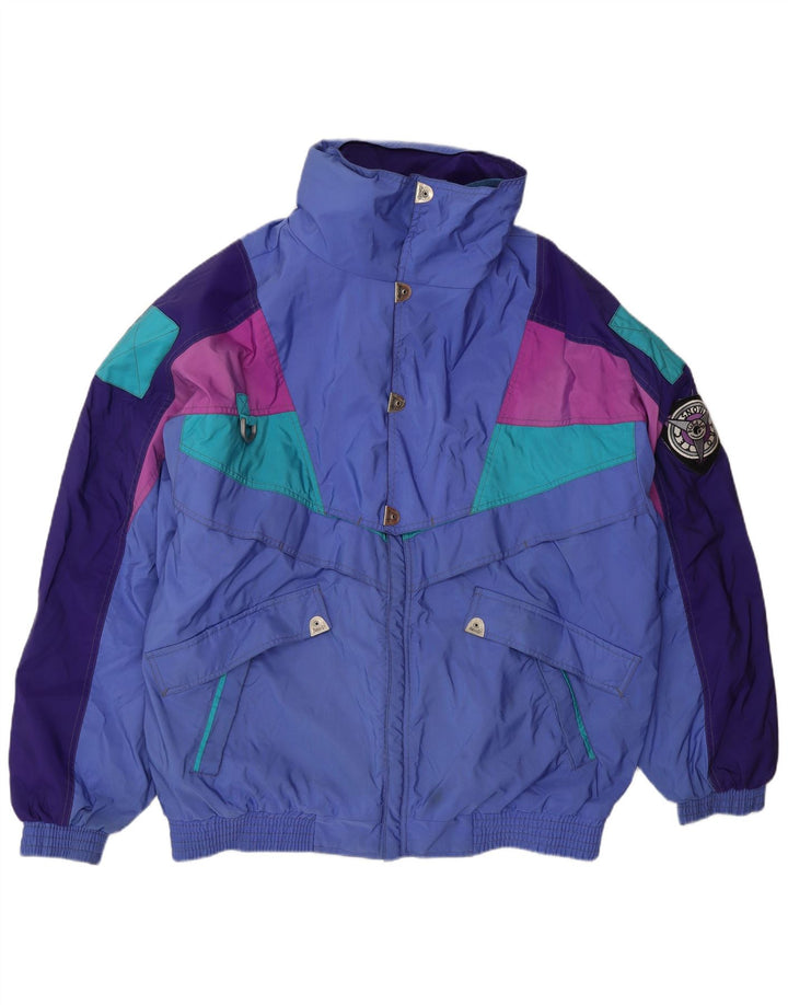 Fusalp Mens Ski Jacket IT 54 2XL Blue Colourblock Polyamide