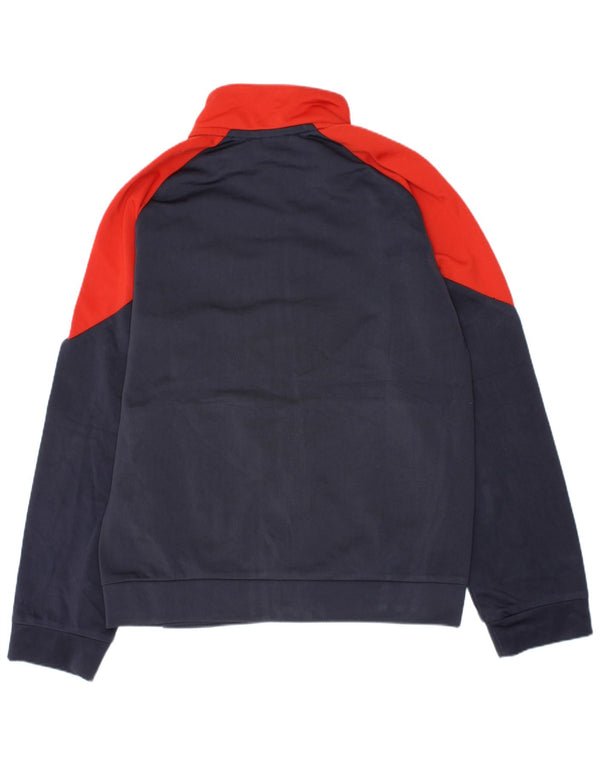 Puma Boys Graphic Tracksuit Top Jacket 9-10 Years Navy Blue Colourblock