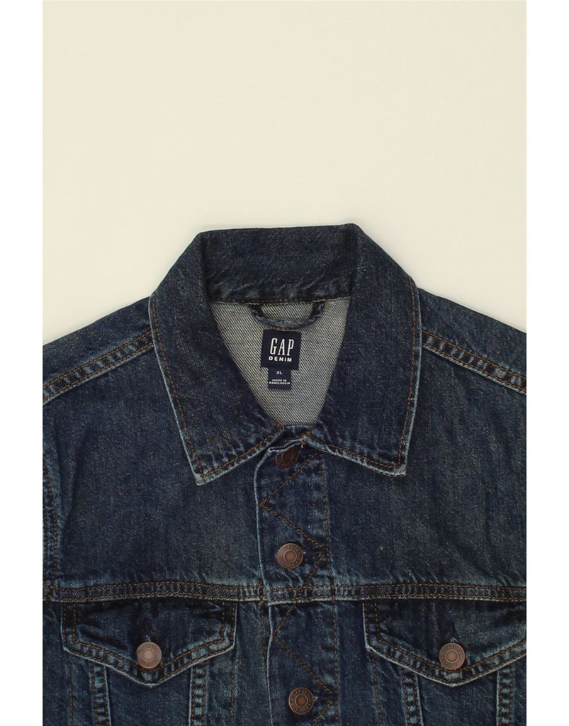 GAP Boys Denim Jacket 14-15 Years XL  Navy Blue Cotton | Vintage Gap | Thrift | Second-Hand Gap | Used Clothing | Messina Hembry 