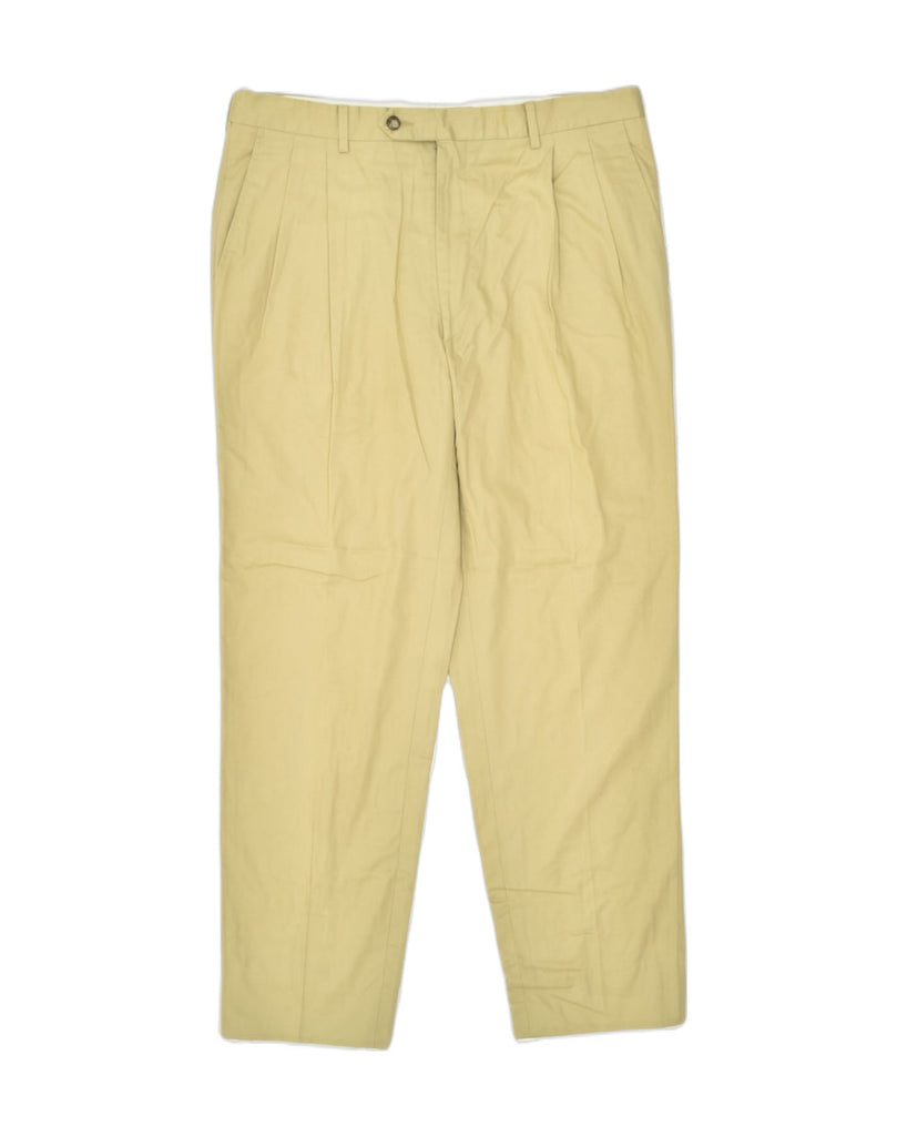 BOGGI Mens Pegged Chino Trousers IT 52 XL W36 L29 Beige Cotton | Vintage | Thrift | Second-Hand | Used Clothing | Messina Hembry 