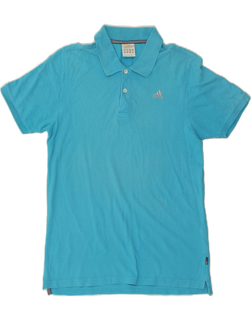 ADIDAS Mens Polo Shirt Medium Blue Cotton | Vintage Adidas | Thrift | Second-Hand Adidas | Used Clothing | Messina Hembry 