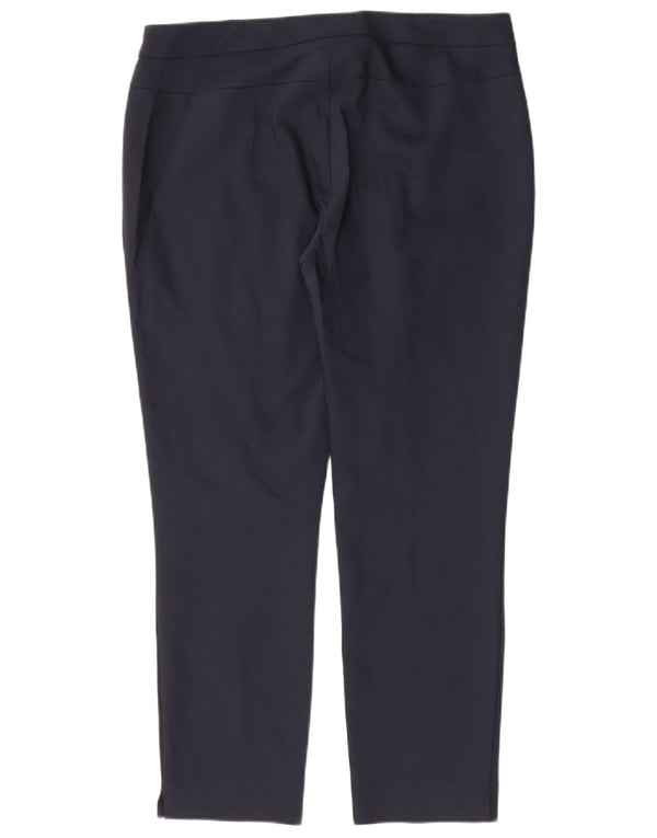 HOBBS Womens Slim Suit Trousers UK 14 Large W34 L27  Navy Blue