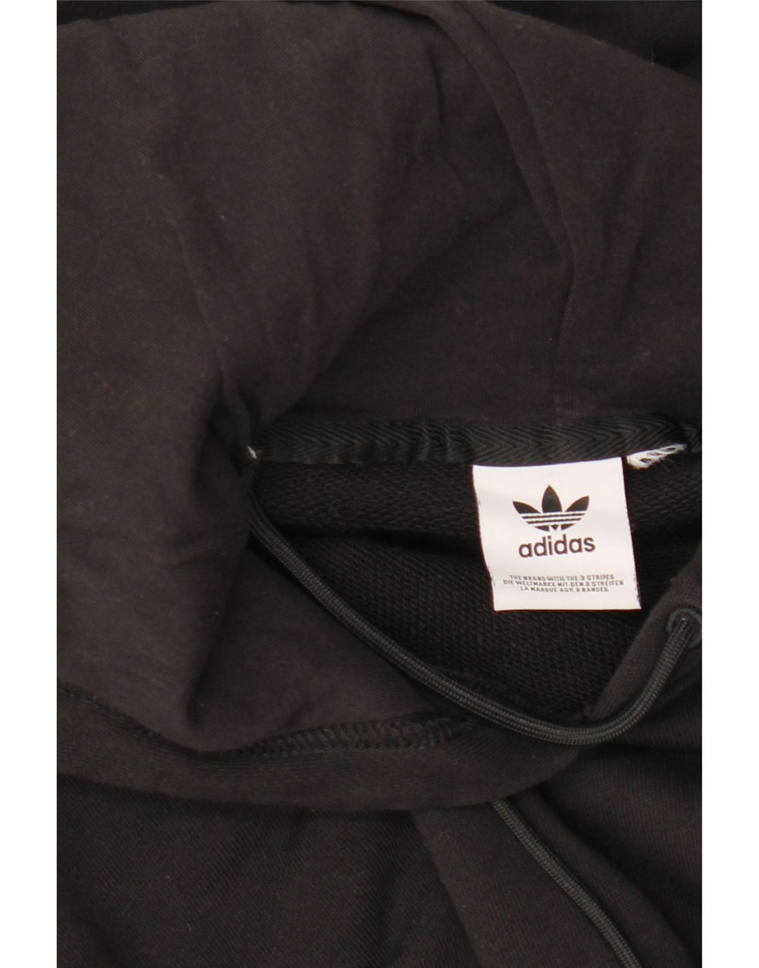 ADIDAS Womens Oversized Hoodie Jumper UK 16 Large Black