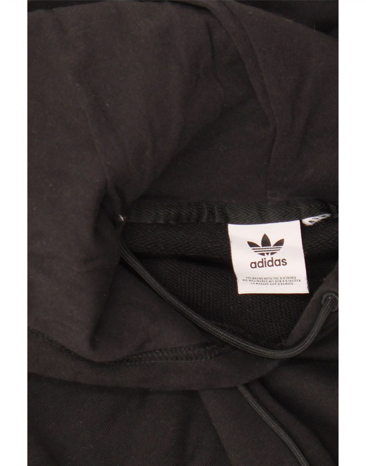 ADIDAS Womens Oversized Hoodie Jumper UK 16 Large Black
