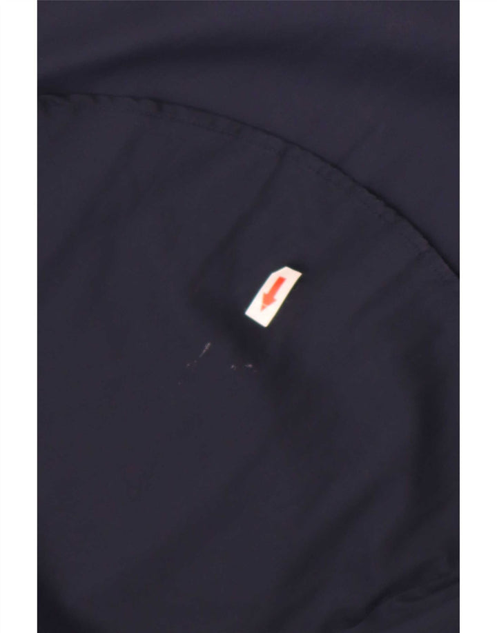 Cos Womens Loose Fit Pullover Shirt EU 36 Small Navy Blue Cotton