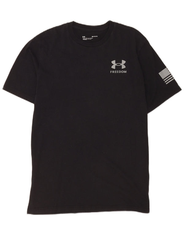 Under Armour Mens Graphic T-Shirt Top Medium Black Sports