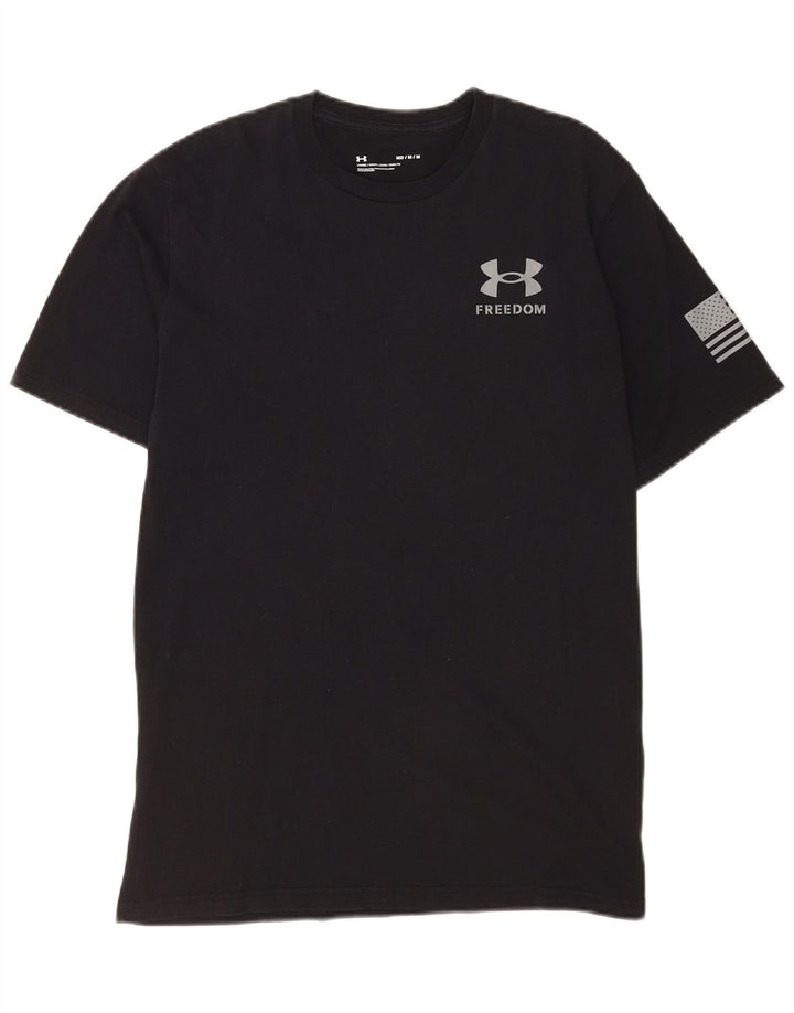 Under Armour Mens Graphic T-Shirt Top Medium Black Sports