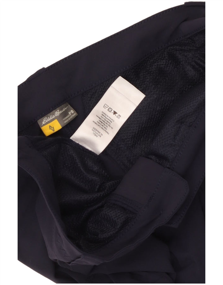 Eddie Bauer Womens Straight Cargo Trousers US 8 Medium W32 L28 Navy Blue