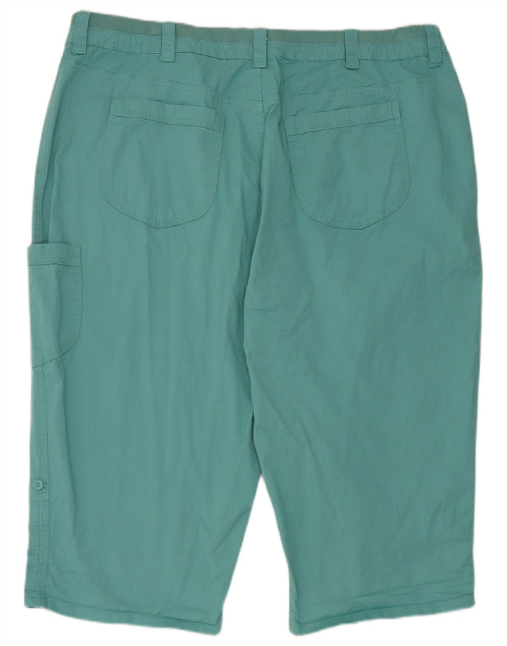 Lee Womens Riders Cargo Shorts US 26 5XL W46 Blue Cotton
