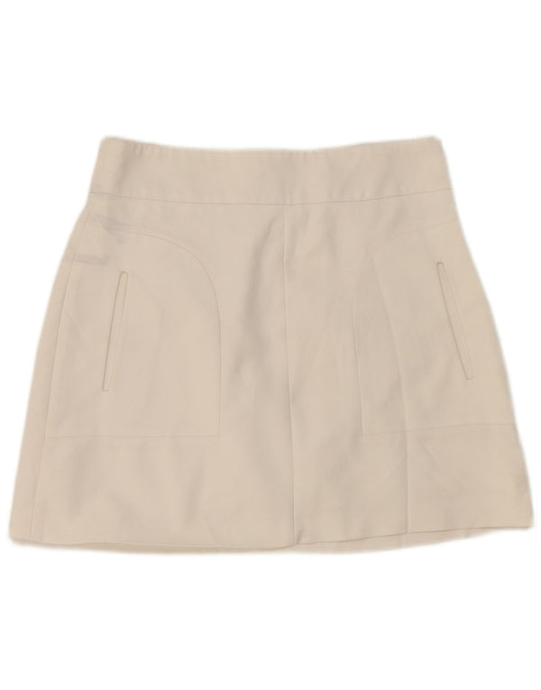Zara Womens Mini Skirt Medium W28 White Cotton