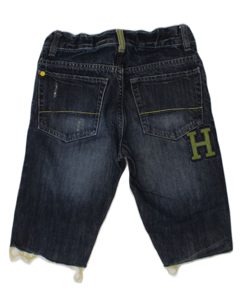 TOMMY HILFIGER Boys Denim Shorts 7-8 Years W23  Navy Blue Cotton | Vintage Tommy Hilfiger | Thrift | Second-Hand Tommy Hilfiger | Used Clothing | Messina Hembry 