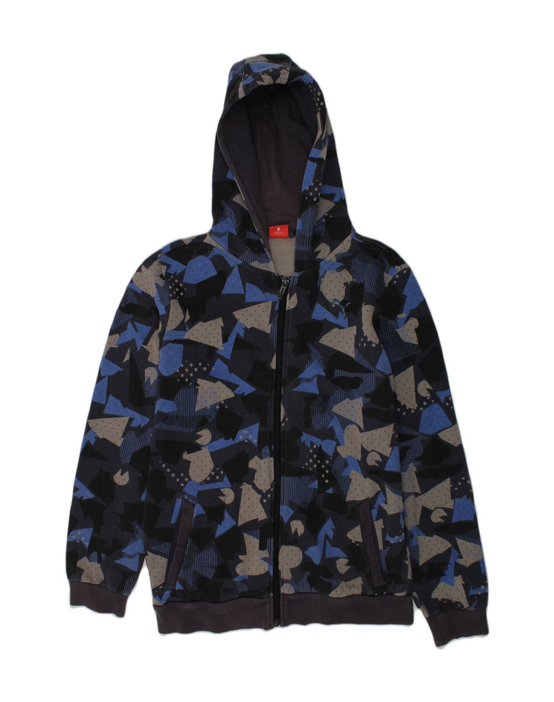 PUMA Boys Zip Hoodie Sweater 13-14 Years Navy Blue Camouflage Cotton | Vintage Puma | Thrift | Second-Hand Puma | Used Clothing | Messina Hembry 