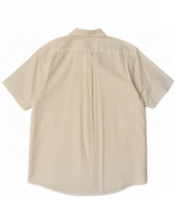 Lacoste Mens Short Sleeve Shirt Size 42 Large White