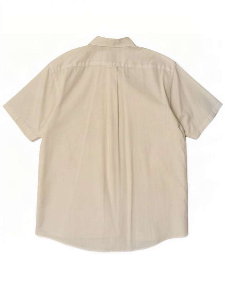 Lacoste Mens Short Sleeve Shirt Size 42 Large White