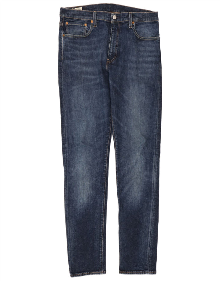 Levi's Mens 512 Slim Tapered Jeans W33 L34 Blue Cotton