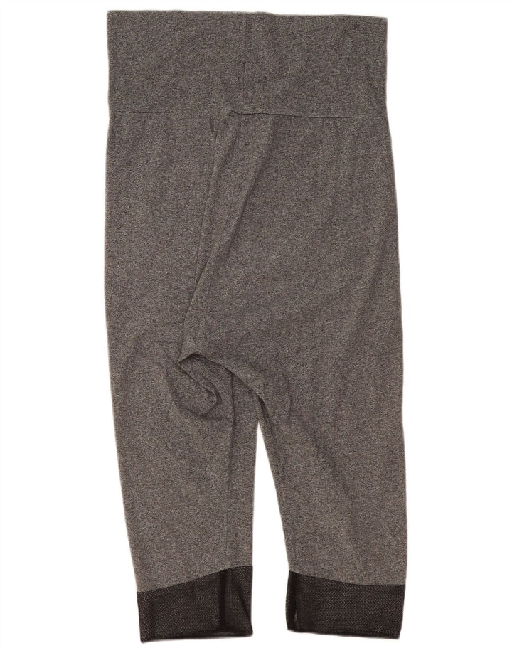 Freddy Womens Capri Leggings IT 46 Large Grey Flecked Cotton