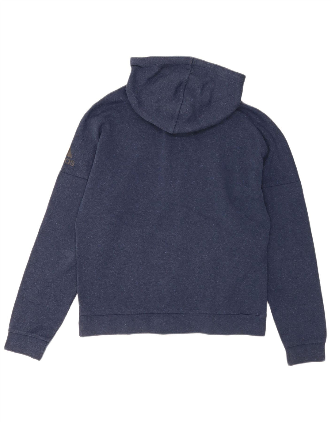 Adidas Mens Zip Hoodie Sweater Medium Navy Blue Flecked