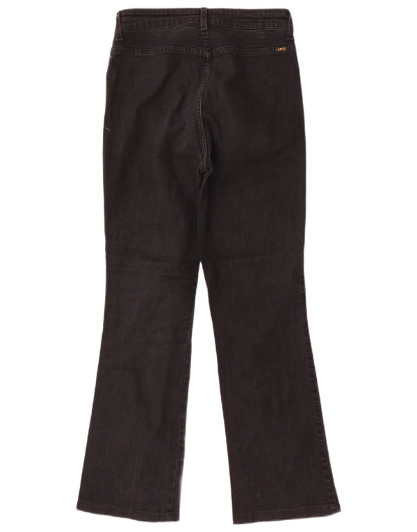 Lee Womens High Waist Bootcut Jeans W31 L30 Black Cotton