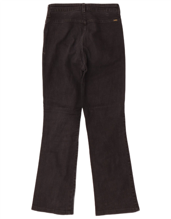 Lee Womens High Waist Bootcut Jeans W31 L30 Black Cotton