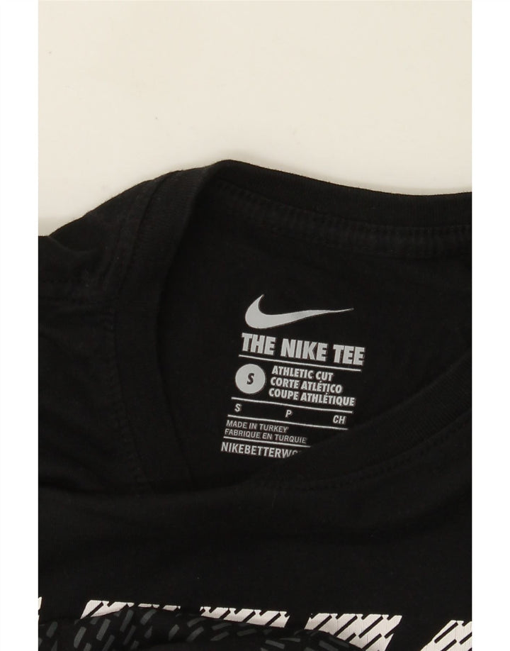 Nike Mens Athletic Cut Graphic T-Shirt Top Small Black