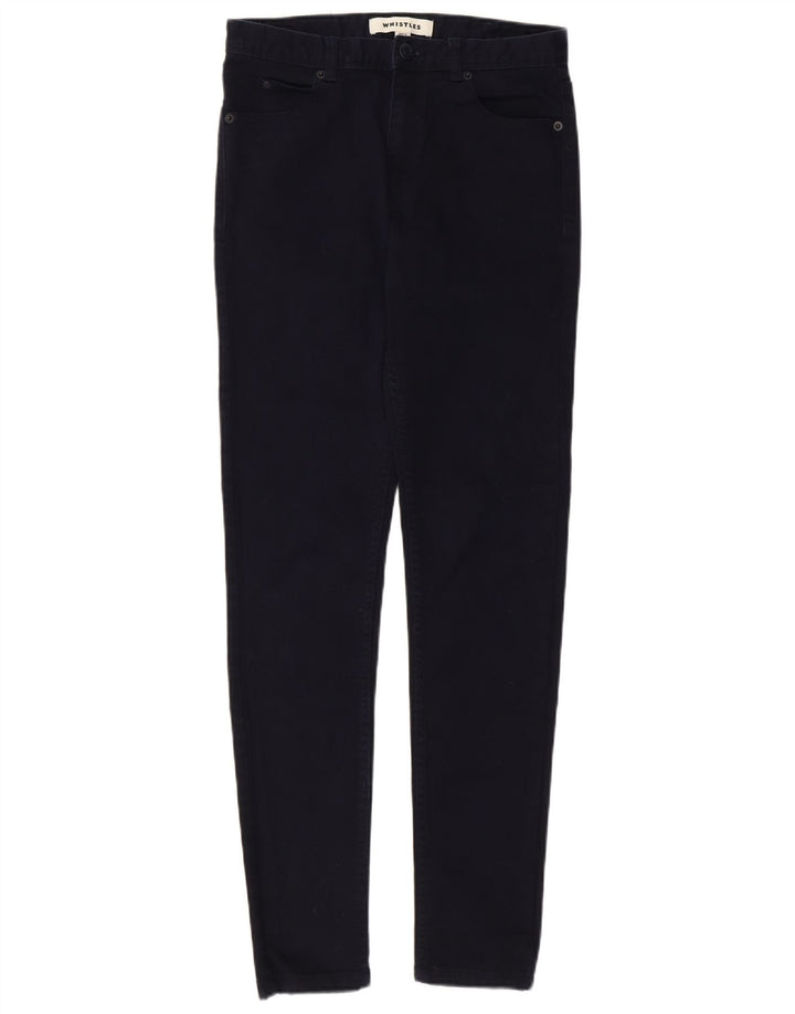 WHISTLE Womens Skinny Jeans W28 L29 Navy Blue Cotton