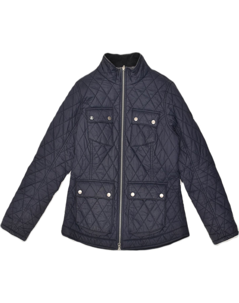 BARBOUR Womens Quilted Jacket UK 12 Medium  Navy Blue | Vintage Barbour | Thrift | Second-Hand Barbour | Used Clothing | Messina Hembry 