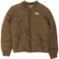 Hollister Mens Padded Jacket UK 38 Medium Khaki Polyester